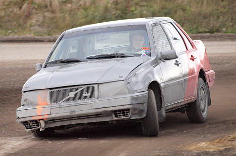 DM-vinderen 2008 Ladies Cup: Anni Schødt Laursen går til stålet i sin Volvo 460.